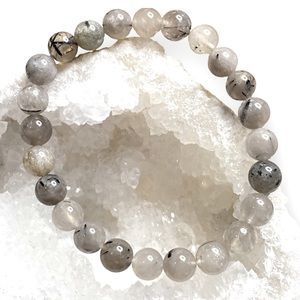 Tourmalinated Quartz Stretch Bracelet